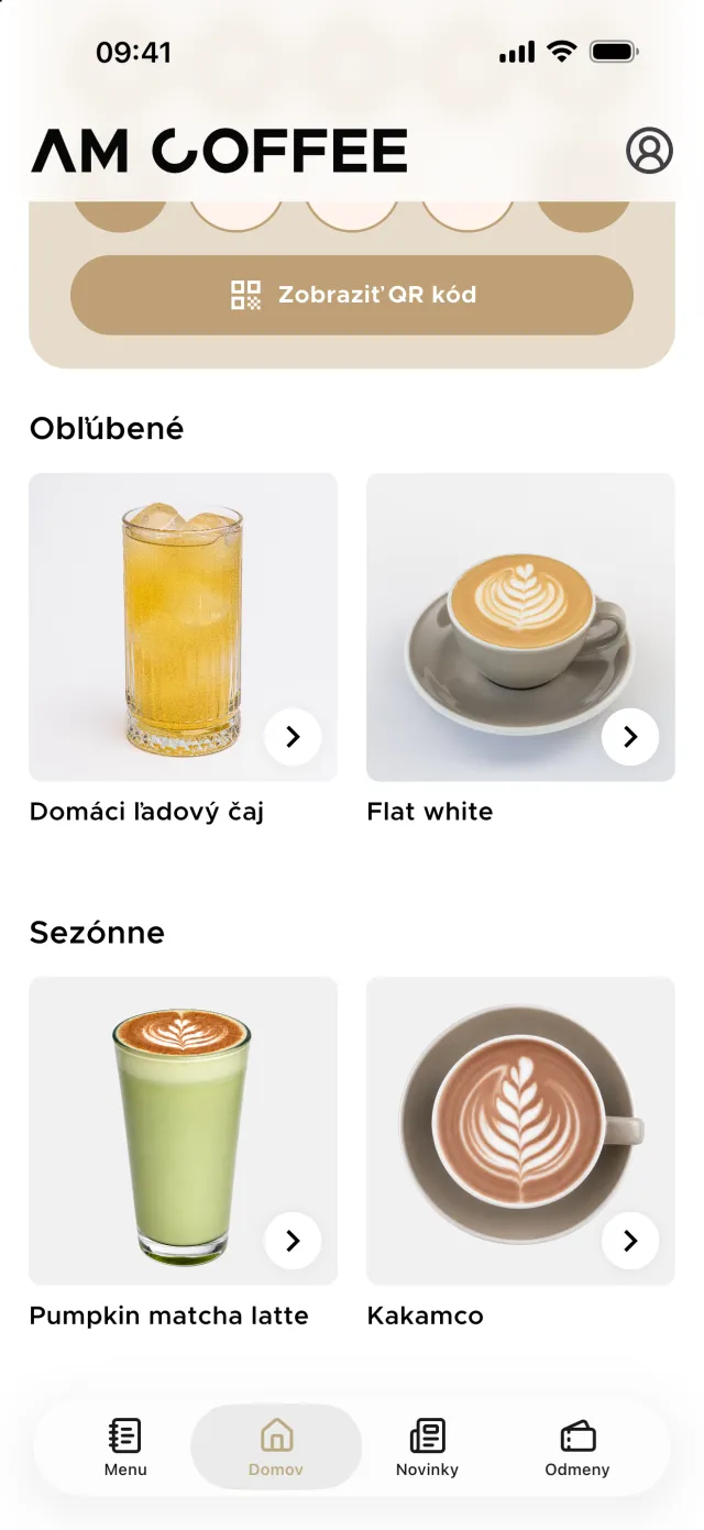 AM Coffee 2.0 – screen 1