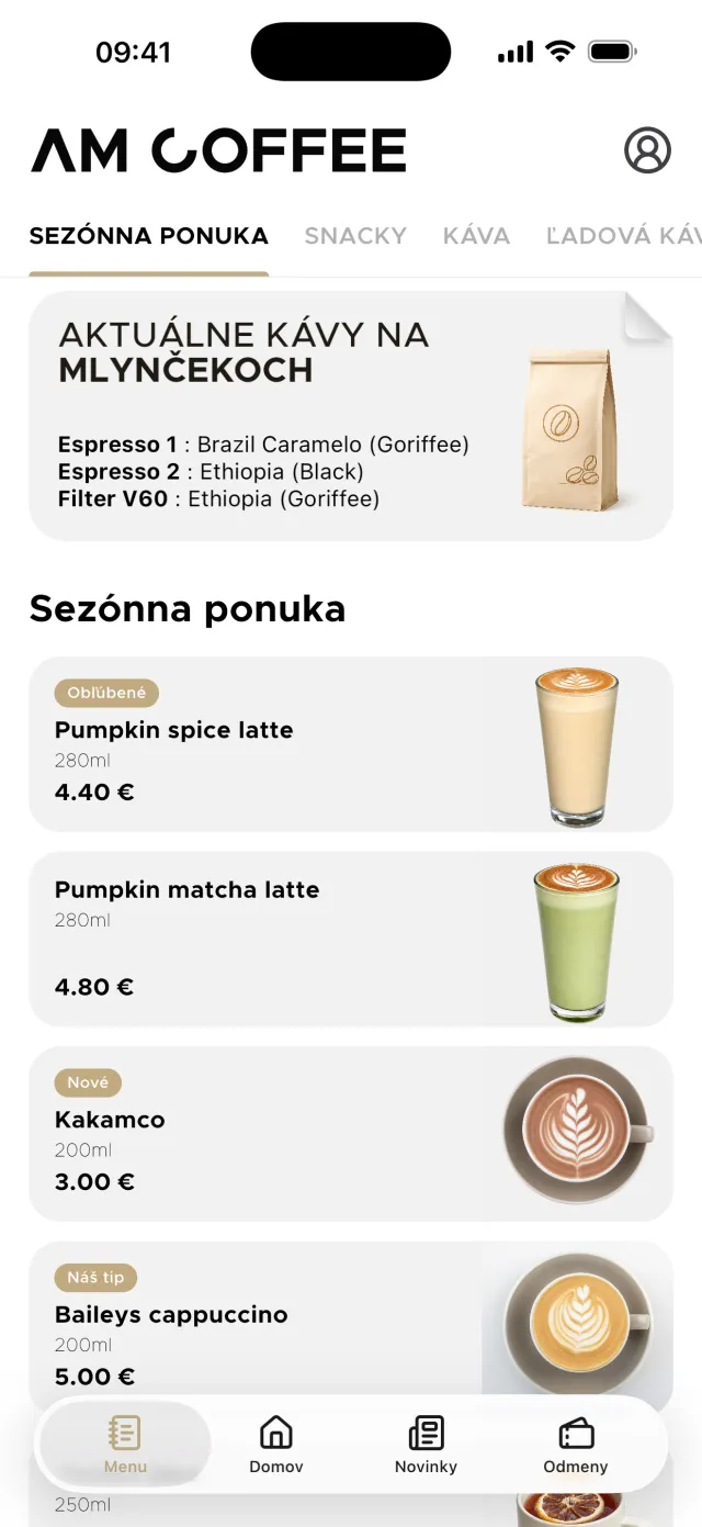AM Coffee 2.0 – screen 5