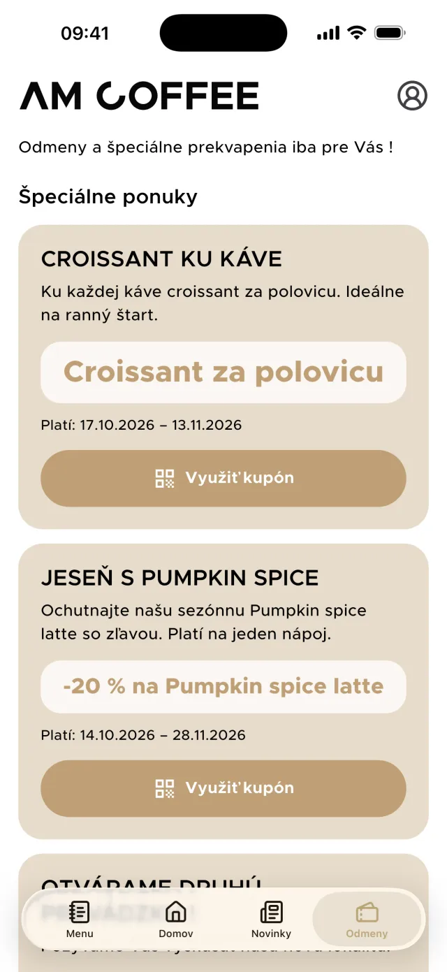 AM Coffee 2.0 – screen 4