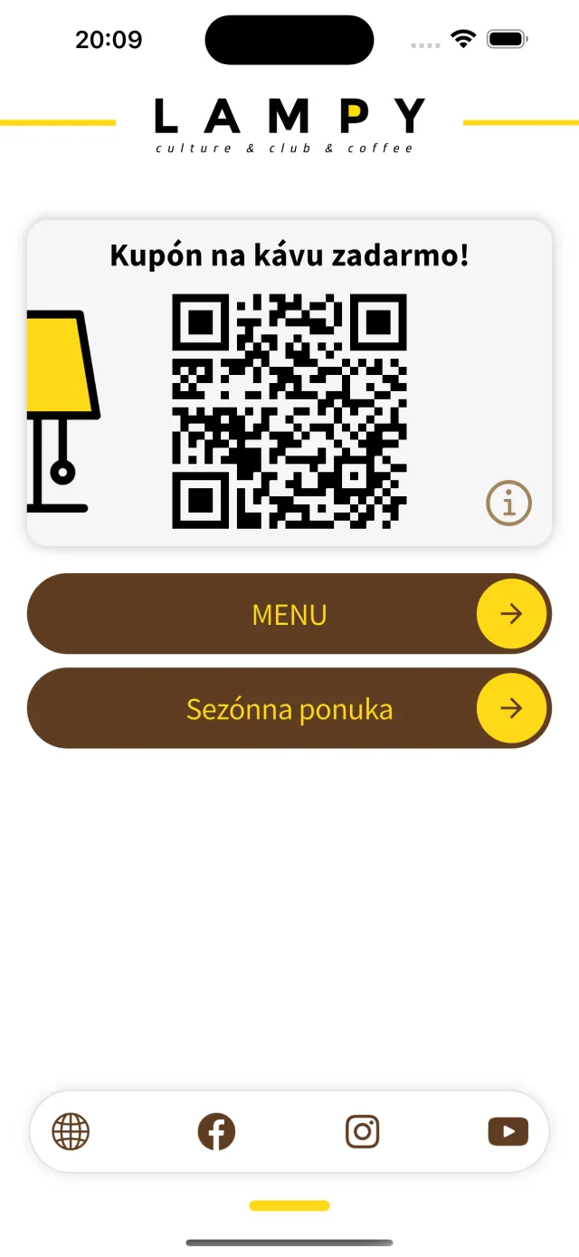 Kafe Lampy – screen 1