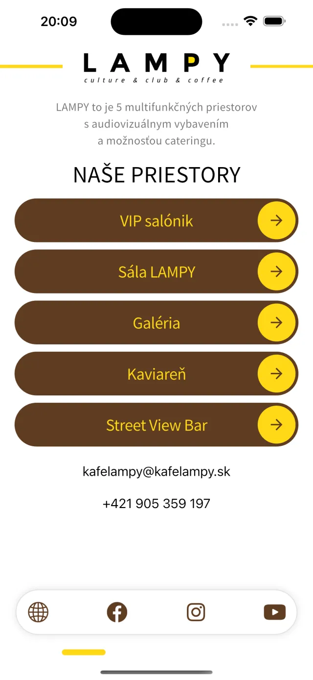 Kafe Lampy – screen 2